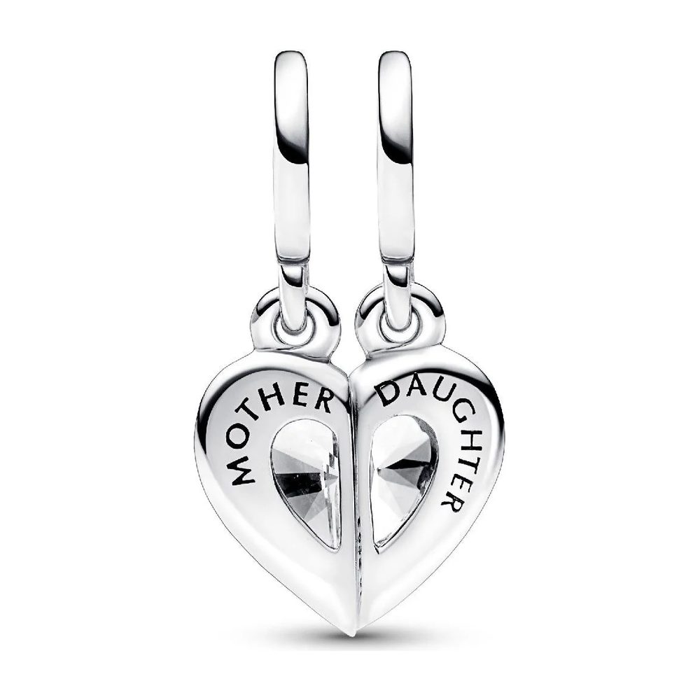 Charm Pendente Cuore Mamma e Figlia Divisibile Pandora 792643C01 - foto 2