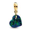 Charm Pendente Cuore Opalescente Verde Pandora 763348C01