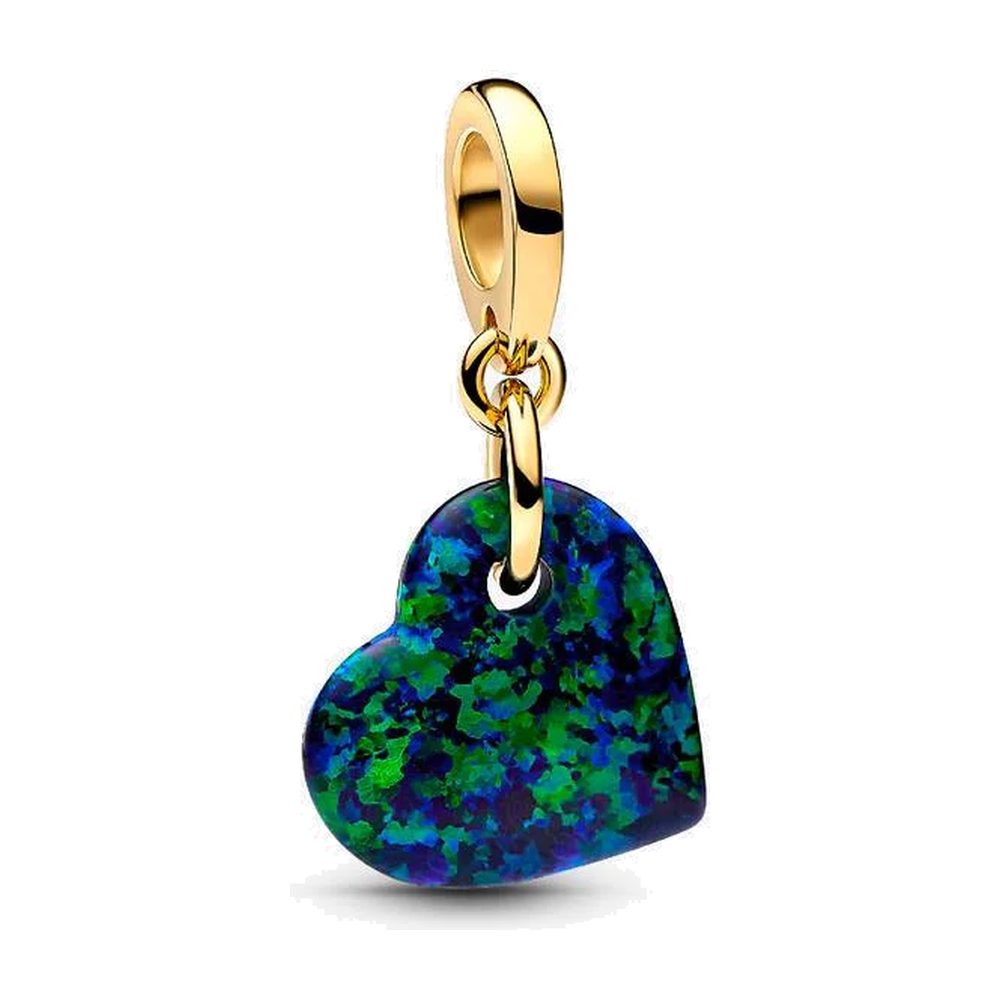 Charm Pendente Cuore Opalescente Verde Pandora 763348C01