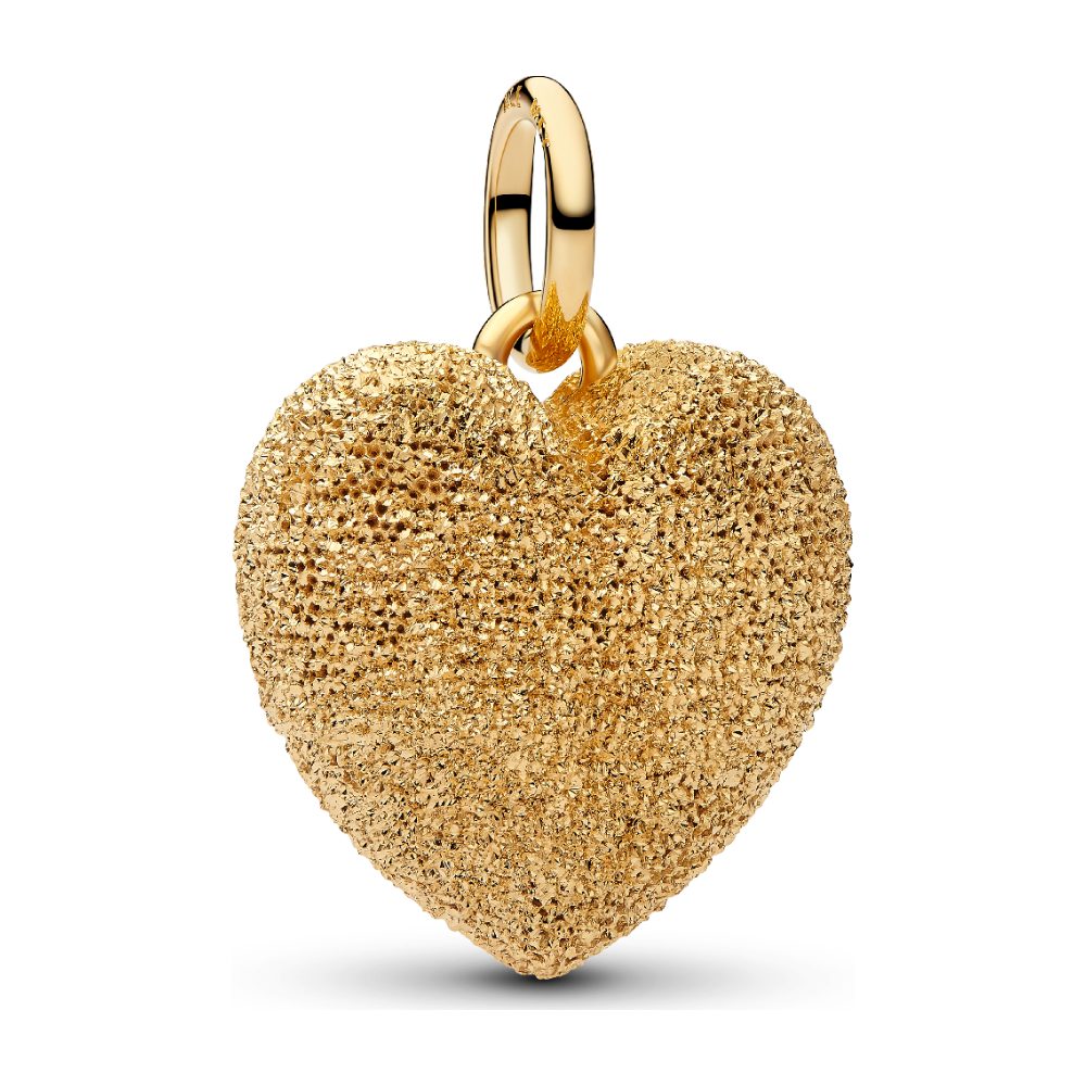 Charm Pendente Cuore Puffy Effetto Diamantato Pandora 765073C00