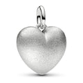 Charm Pendente Cuore Puffy Effetto Opaco con Finitura in Platino Pandora 734908C00