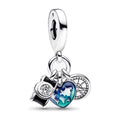 Charm Pendente Fotocamera, Cuore e Bussola Pandora 792703C01
