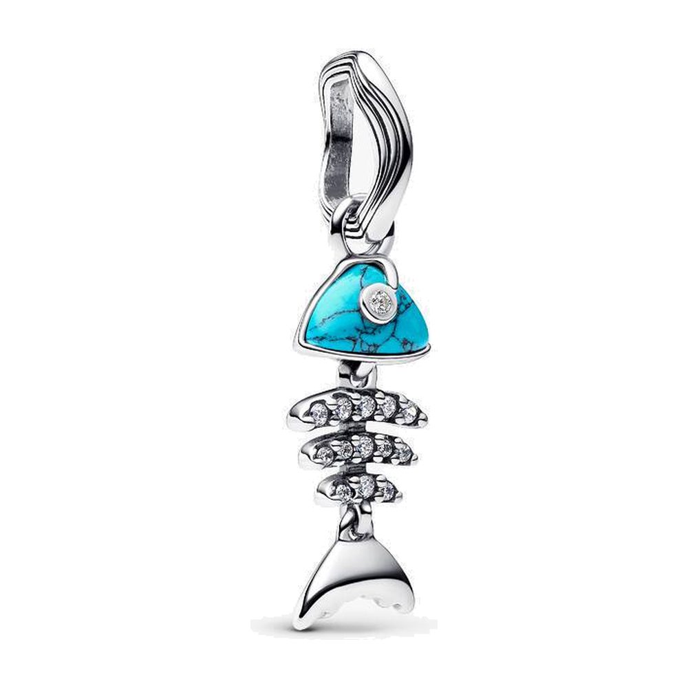 Charm Pendente Lisca di Pesce Turchese Pandora 793894C01
