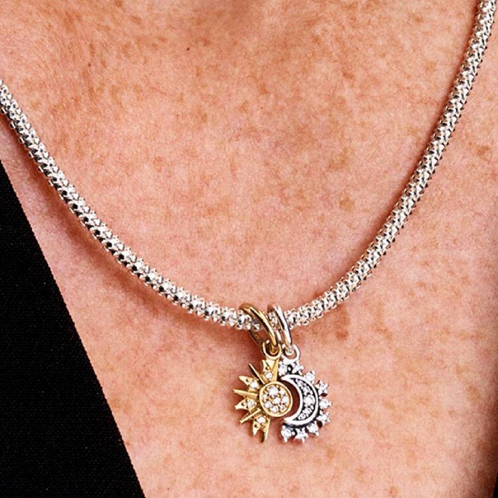 Charm Pendente Sole e Luna Divisibile Pandora 763585C01 - foto 2