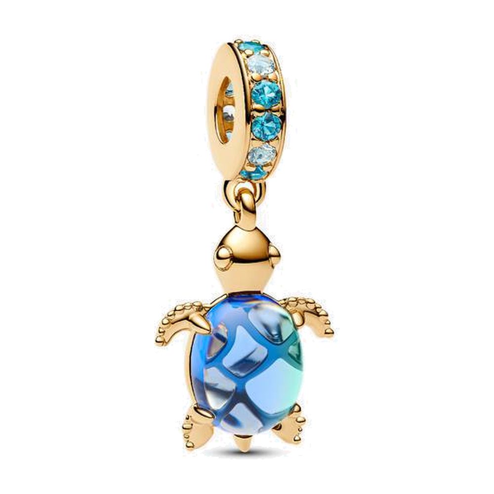 Charm Pendente Tartaruga Marina in Vetro di Murano Pandora 768939C01