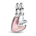 Charm Pendente Unione di Cuori Mamma e Figlia Divisibile Pandora 793766C01