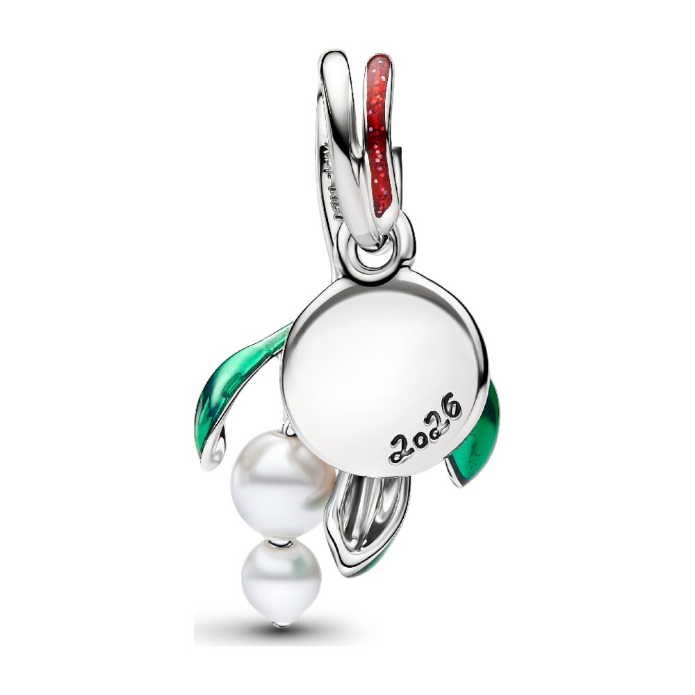 Charm Pendente Vischio di Natale Pandora 735066C01 - foto 2