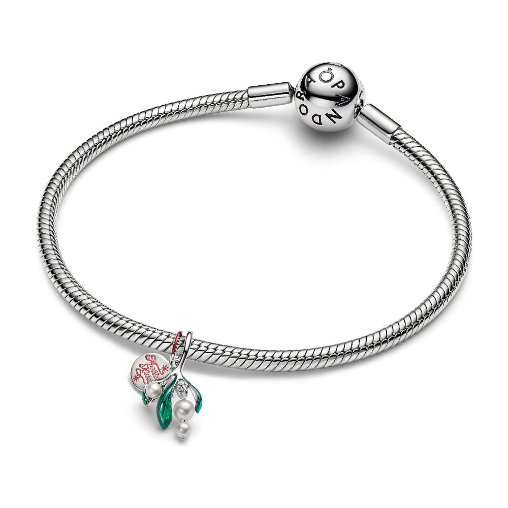 Charm Pendente Vischio di Natale Pandora 735066C01 - foto 3