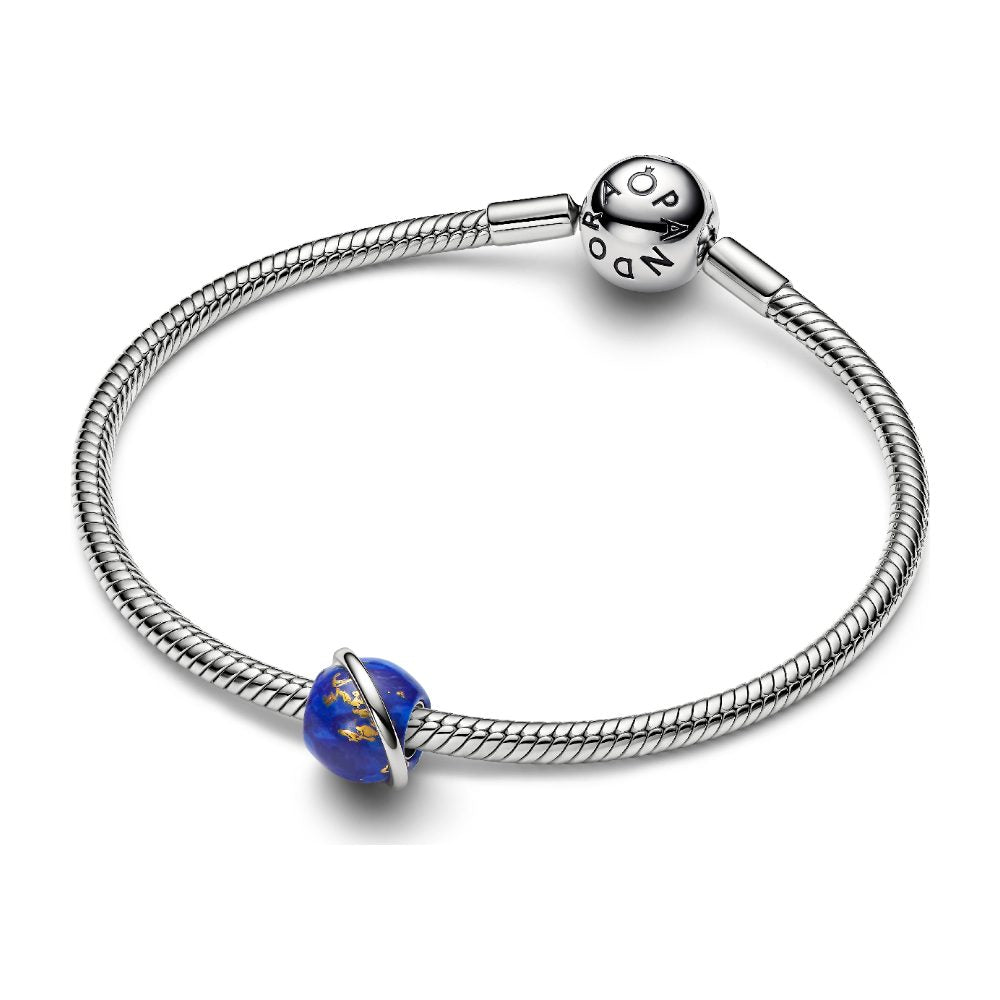 Charm Pianeta Blu con Finitura in Platino Pandora 735038C01 - foto 2
