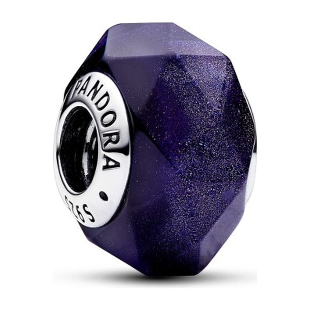Charm Vetro di Murano Sfaccettato Blu Notte Pandora 792984C00