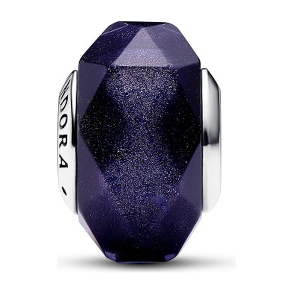 Charm Vetro di Murano Sfaccettato Blu Notte Pandora 792984C00 - foto 2