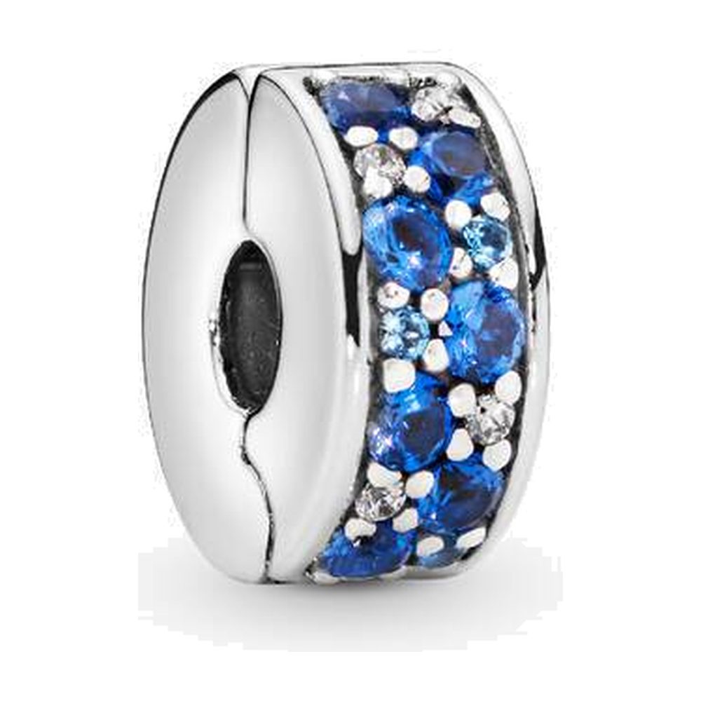 Clip Pavé Blu Pandora 791817NSBMX