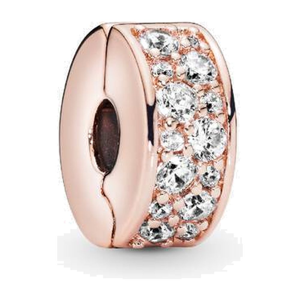 Clip Pavé Oro Rosa Pandora 781817CZ
