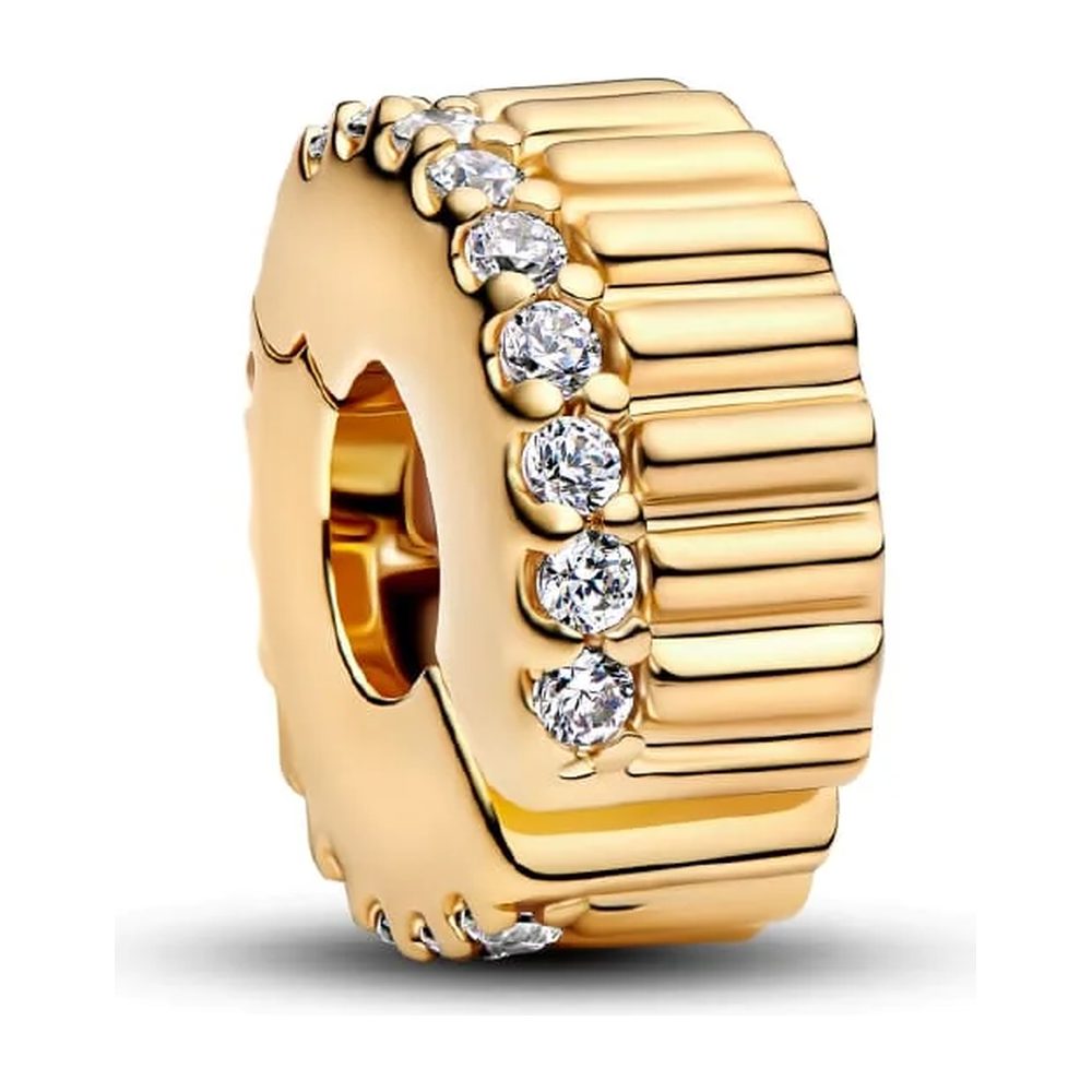 Clip Rigata con Pietre Pandora 764078C01