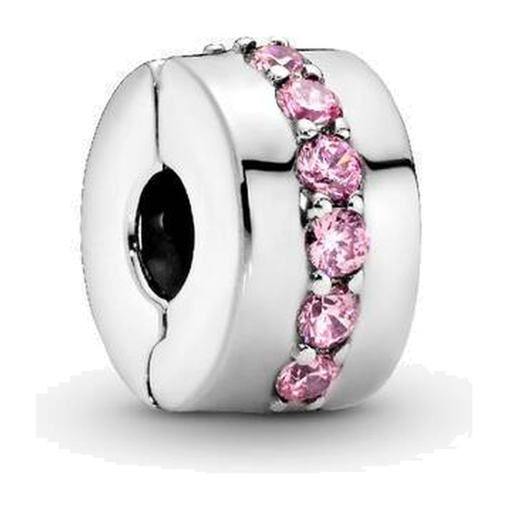 Clip Sentiero Luminoso Rosa Pandora 791972PCZ