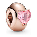 Clip Solitario Cuore Rosa Pandora 789203C01