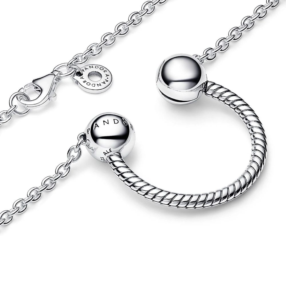 Collana Pendente a U Componibile Pandora Moments Pandora 392747C00-45 - foto 2