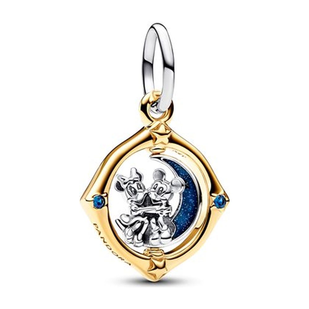 Disney, Charm Pendente Mickey Mouse e Minnie sulla Luna Pandora 762955C01