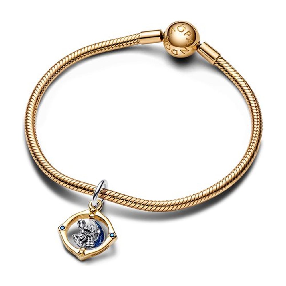 Disney, Charm Pendente Mickey Mouse e Minnie sulla Luna Pandora 762955C01 - foto 2