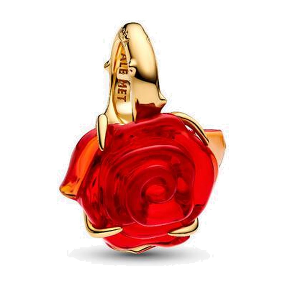 Disney, La Bella e la Bestia, Rosa Incantata Vetro di Murano Pandora 764018C01