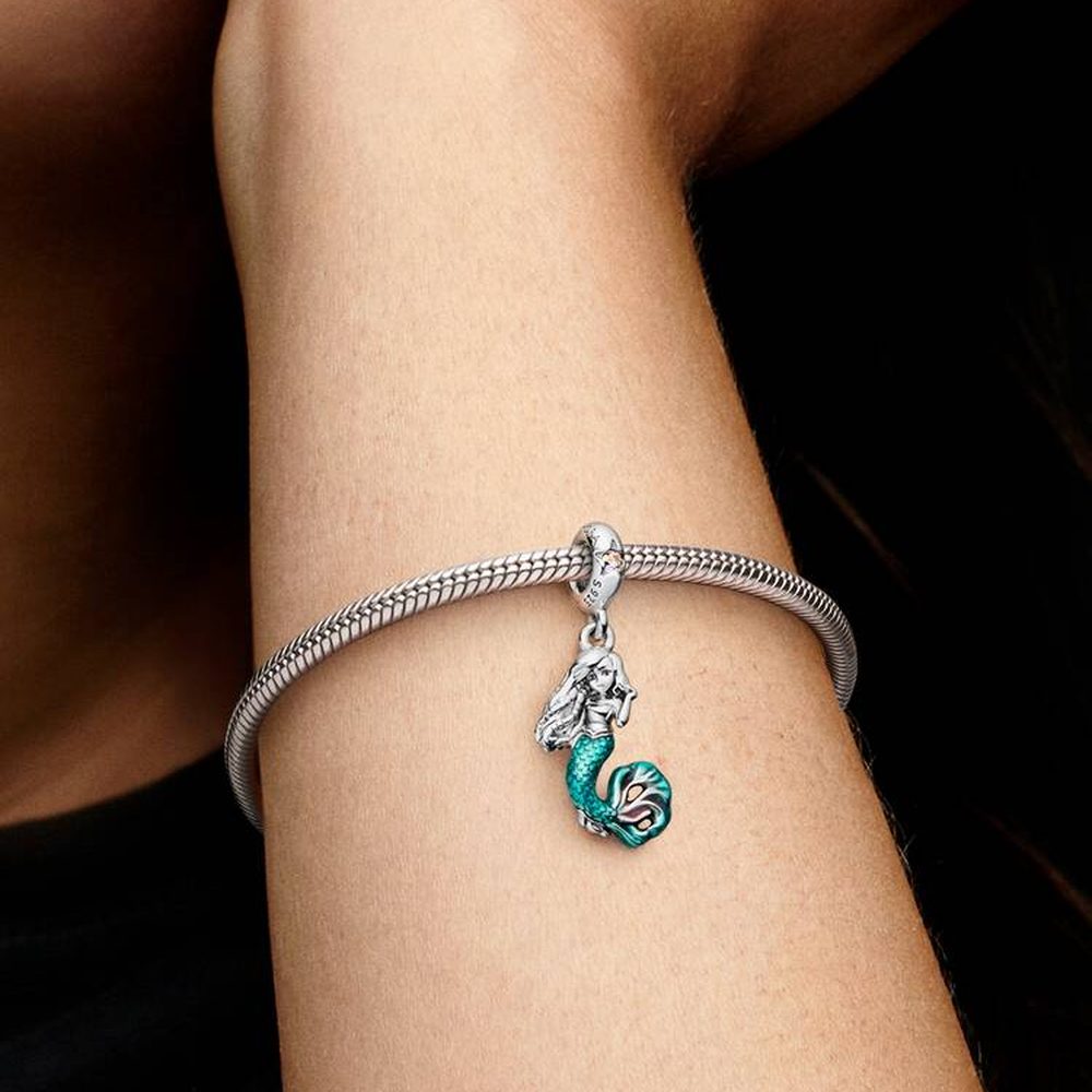 Disney, La Sirenetta, Charm Pendente Ariel Pandora 792695C01 - foto 2