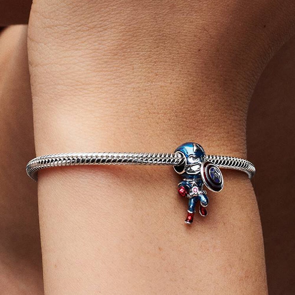 Marvel, Avengers, Charm Captain America Pandora 793129C01 - foto 2