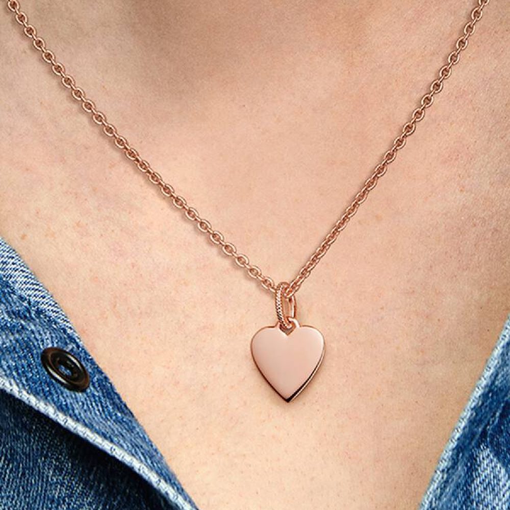 Pendente Cuore da Incidere Oro Rosa Pandora 388914C00 - foto 2