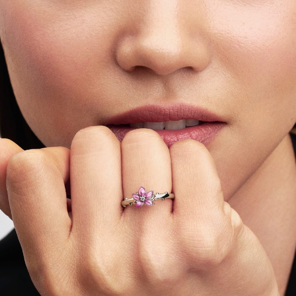 Principesse Disney, Mulan, Anello Fiore di Ciliegio Pandora 135027C01 - foto 3