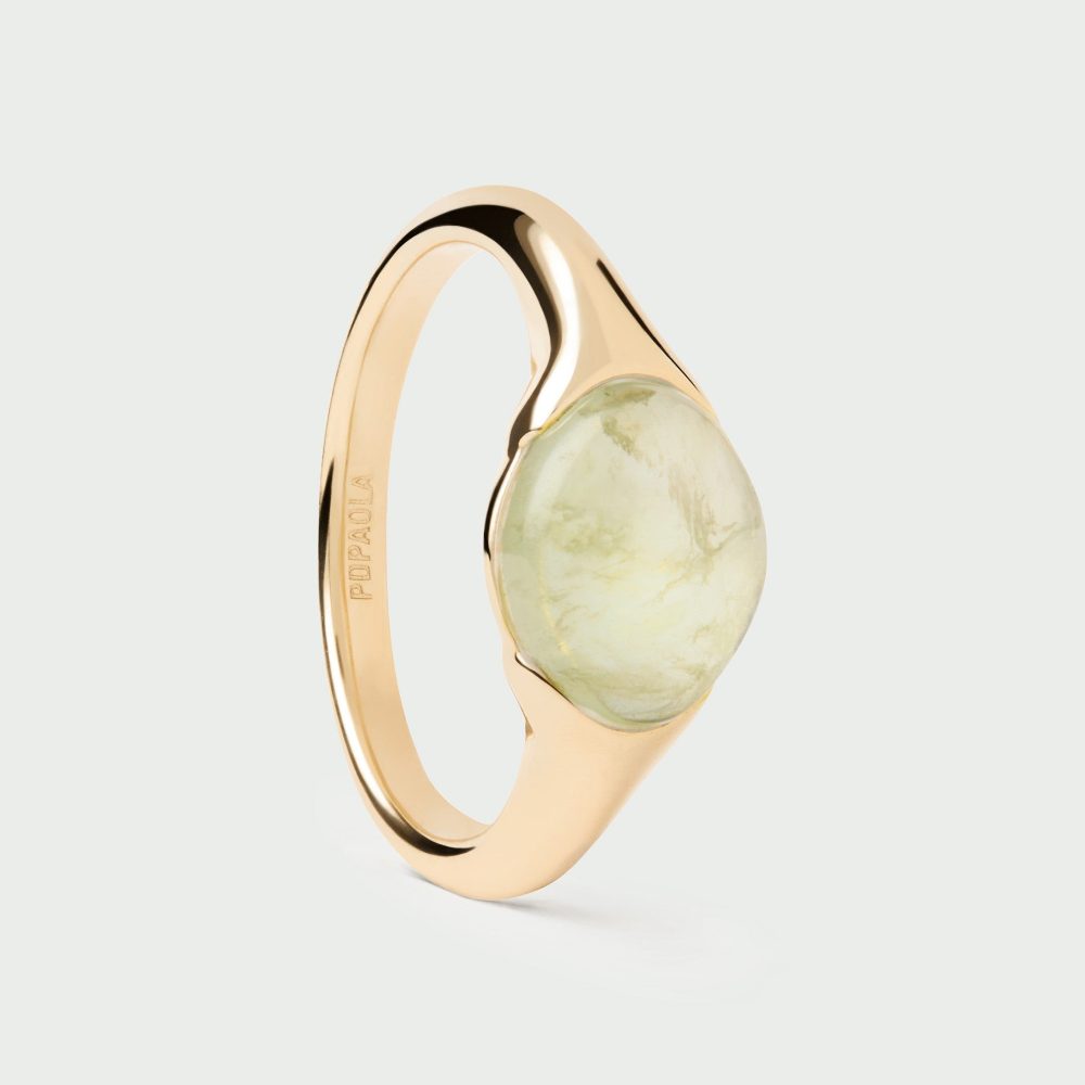 Anello Bay con Prehnite – PD Paola AN01-D93