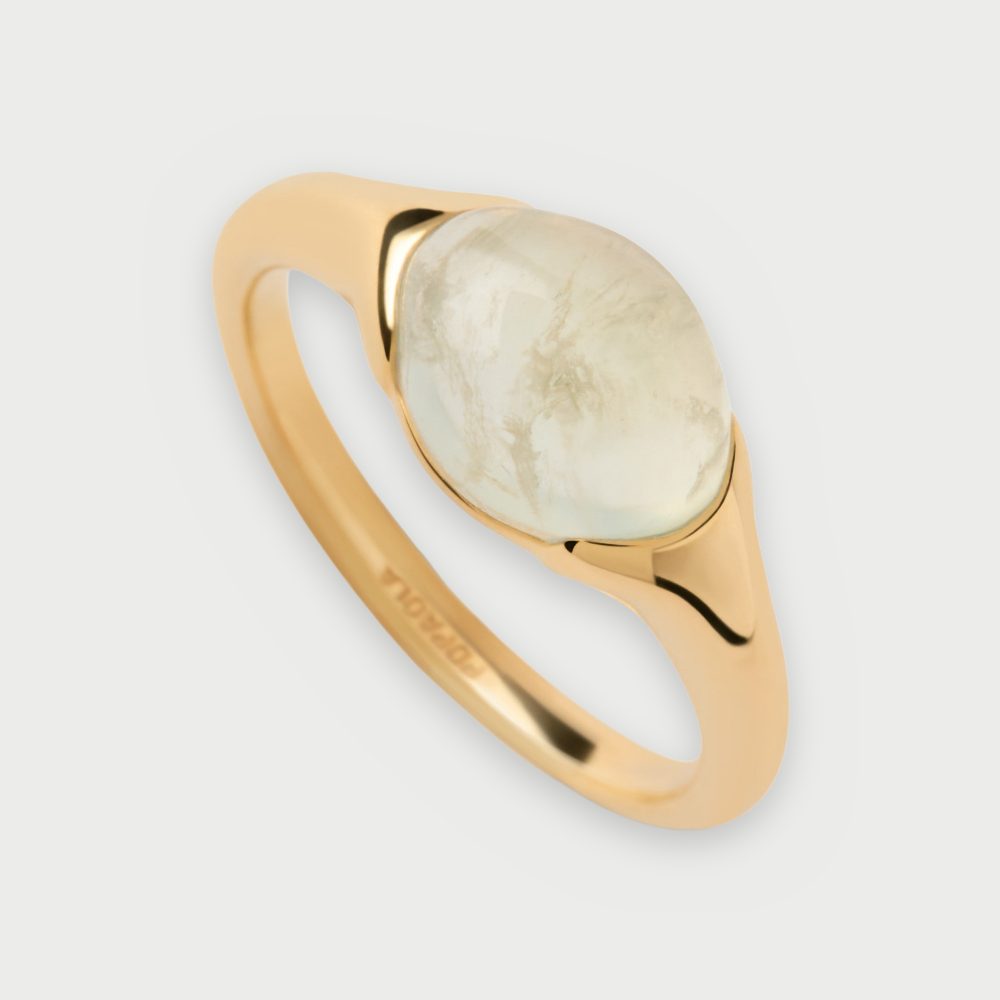 Anello Bay con Prehnite – PD Paola AN01-D93