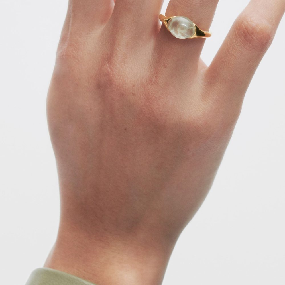 Anello Bay con Prehnite – PD Paola AN01-D93 indossato