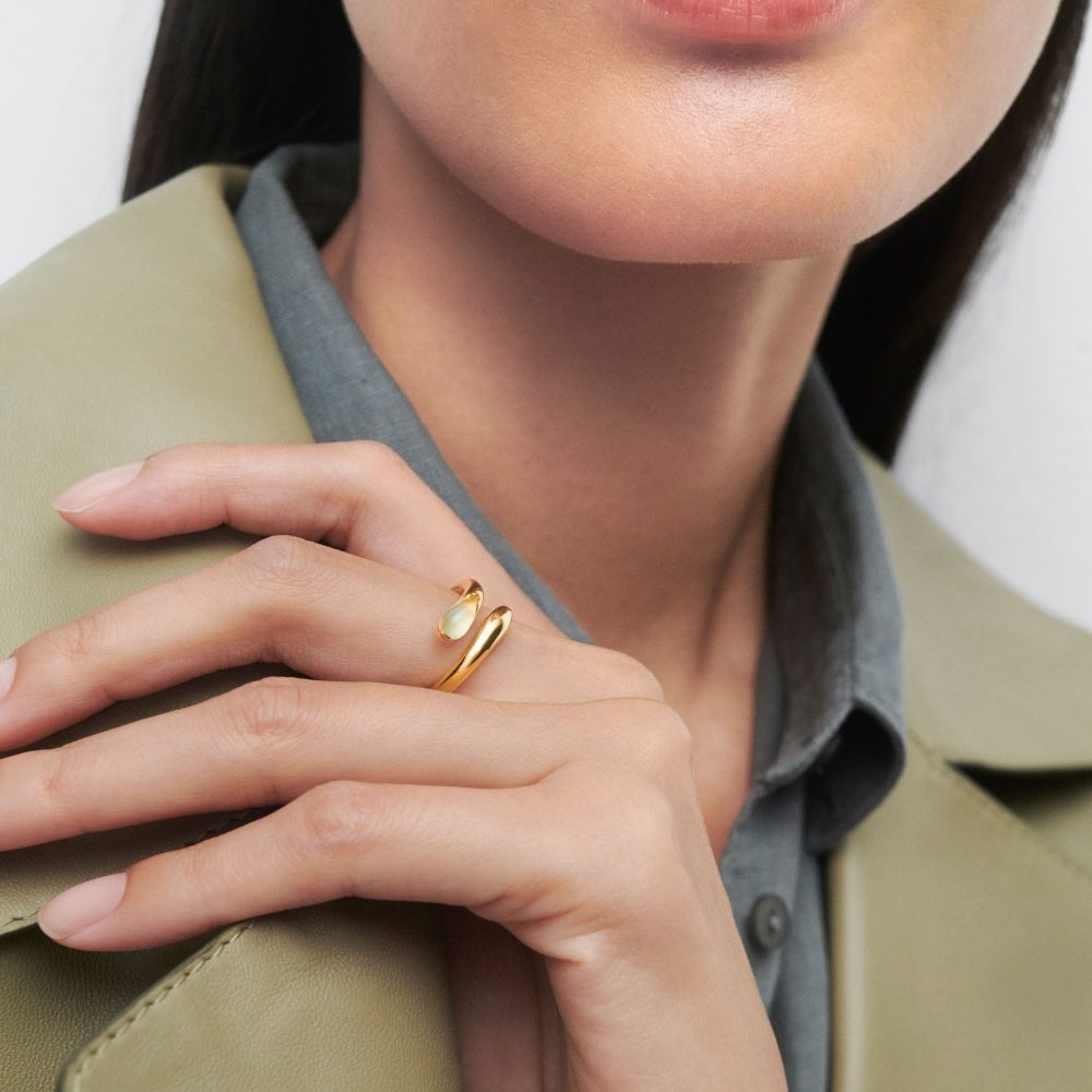 Anello Kalia con Prehnite – PD Paola AN01-D96 indossato