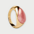 Anello Sigillo Luna con Rodocrosite – PD Paola AN01-E88