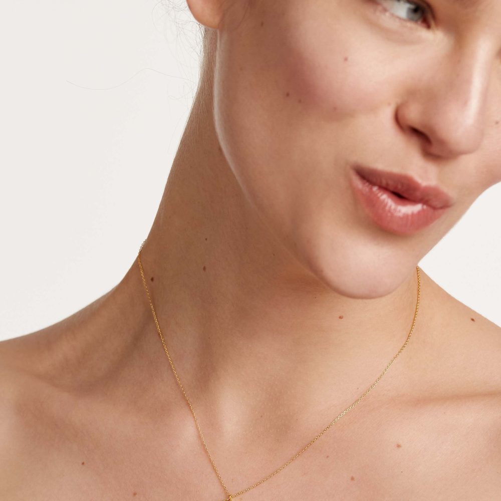 Collana con Lettera F – PD Paola CO01-265 indossato