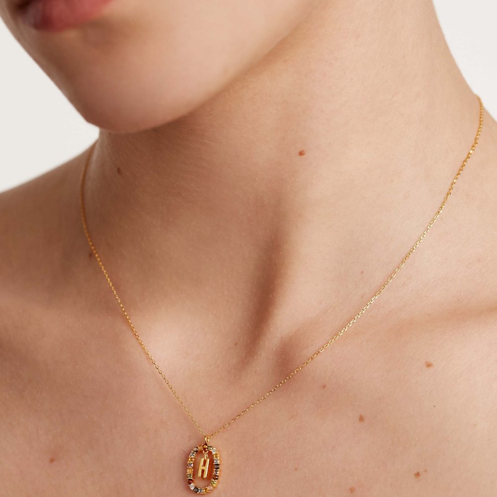 Collana con Lettera H – PDPAOLA CO01-267 indossato