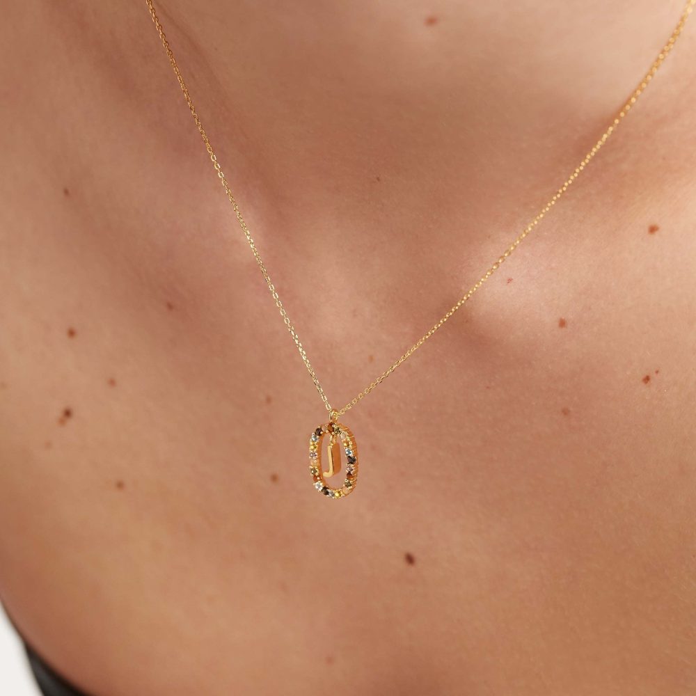 Collana con Lettera J – PD Paola CO01-269 indossato
