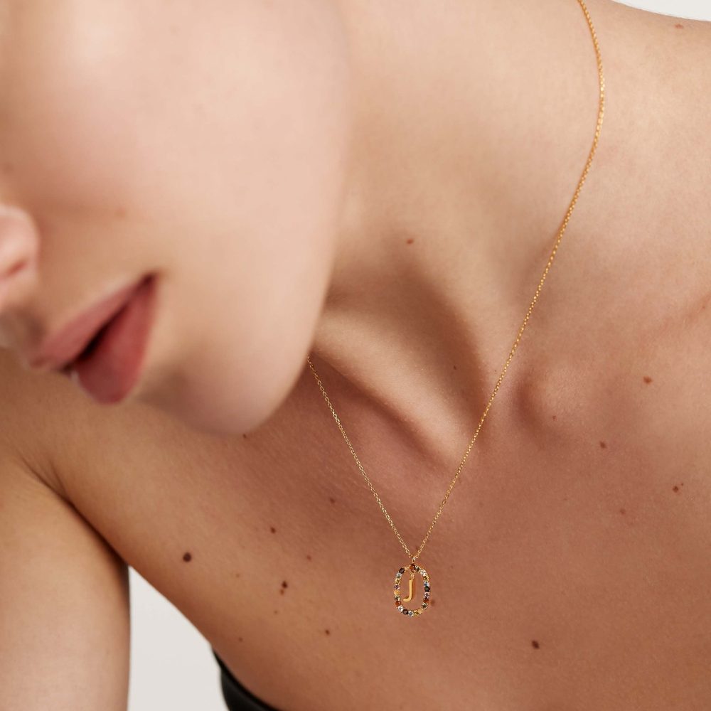 Collana con Lettera J – PD Paola CO01-269 indossato