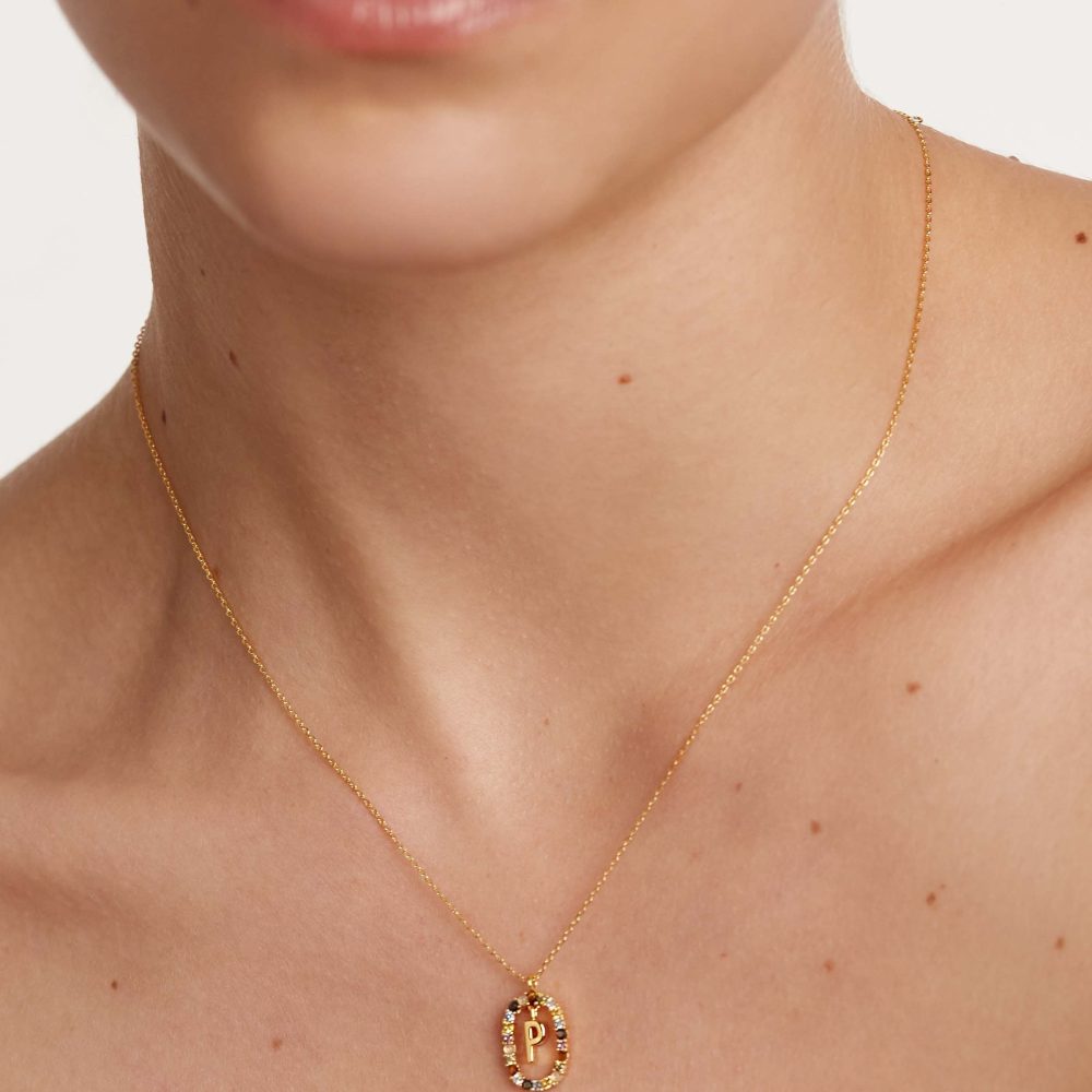 Collana con Lettera P – PD Paola CO01-275 indossato