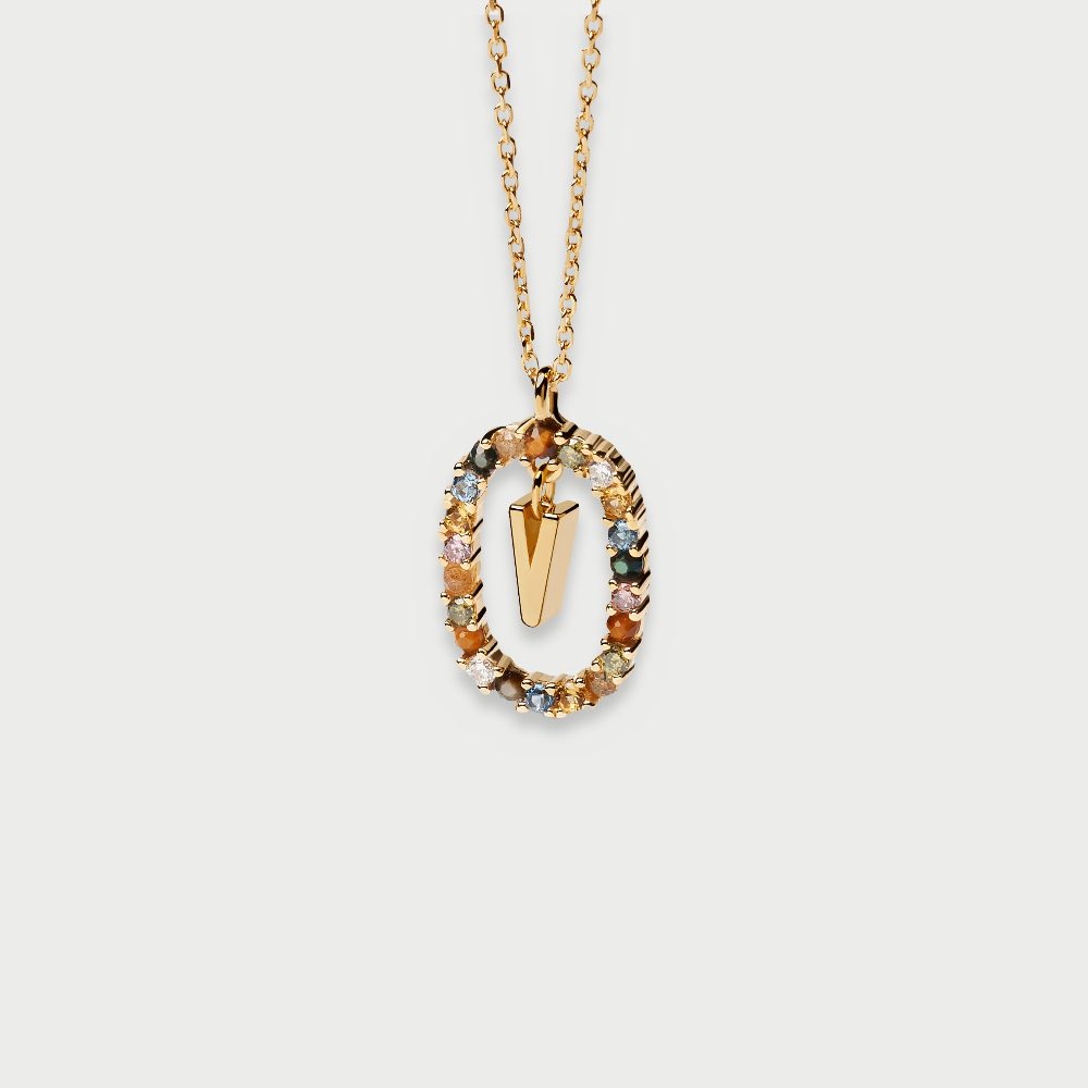 Collana con Lettera V – PD Paola CO01-281