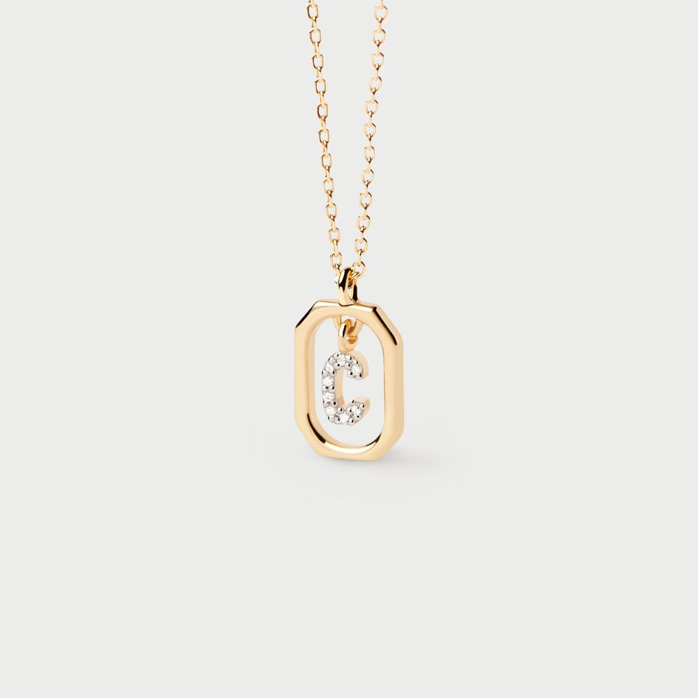 Collana con Lettera C Mini – PD Paola CO01-514