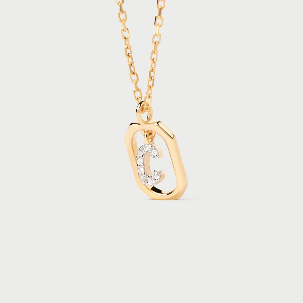 Collana con Lettera C Mini – PD Paola CO01-514