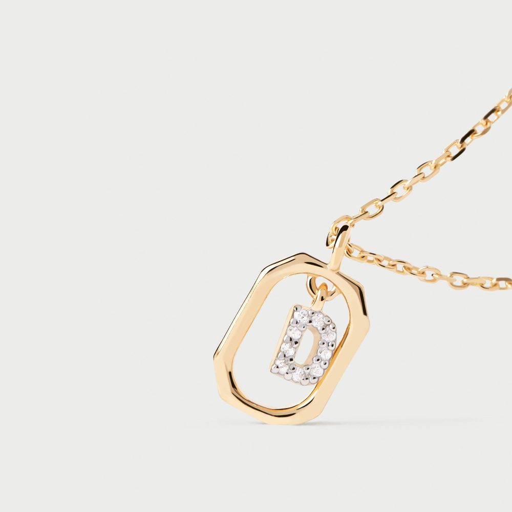Collana con Lettera D Mini – PD Paola CO01-515
