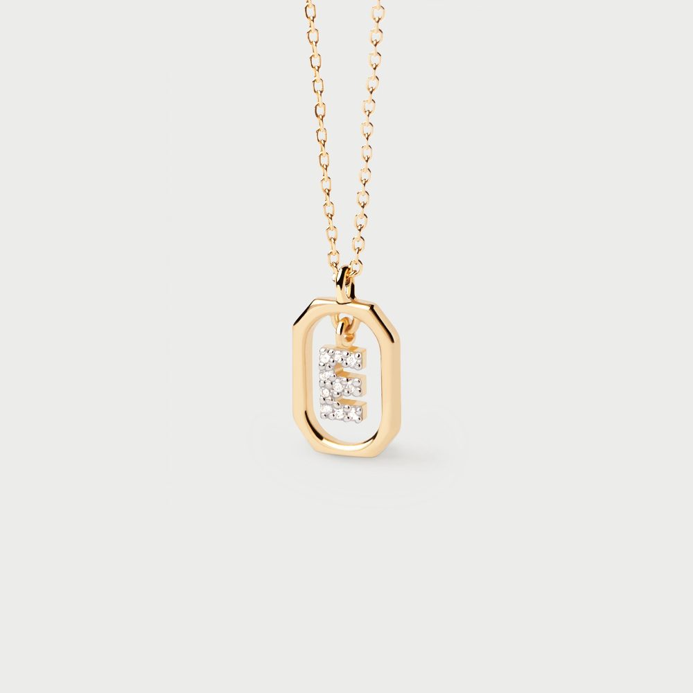 Collana con Lettera E Mini – PD Paola CO01-516