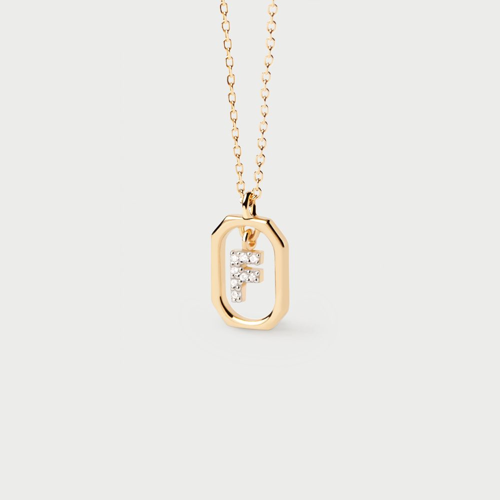 Collana con Lettera F Mini – PD Paola CO01-517