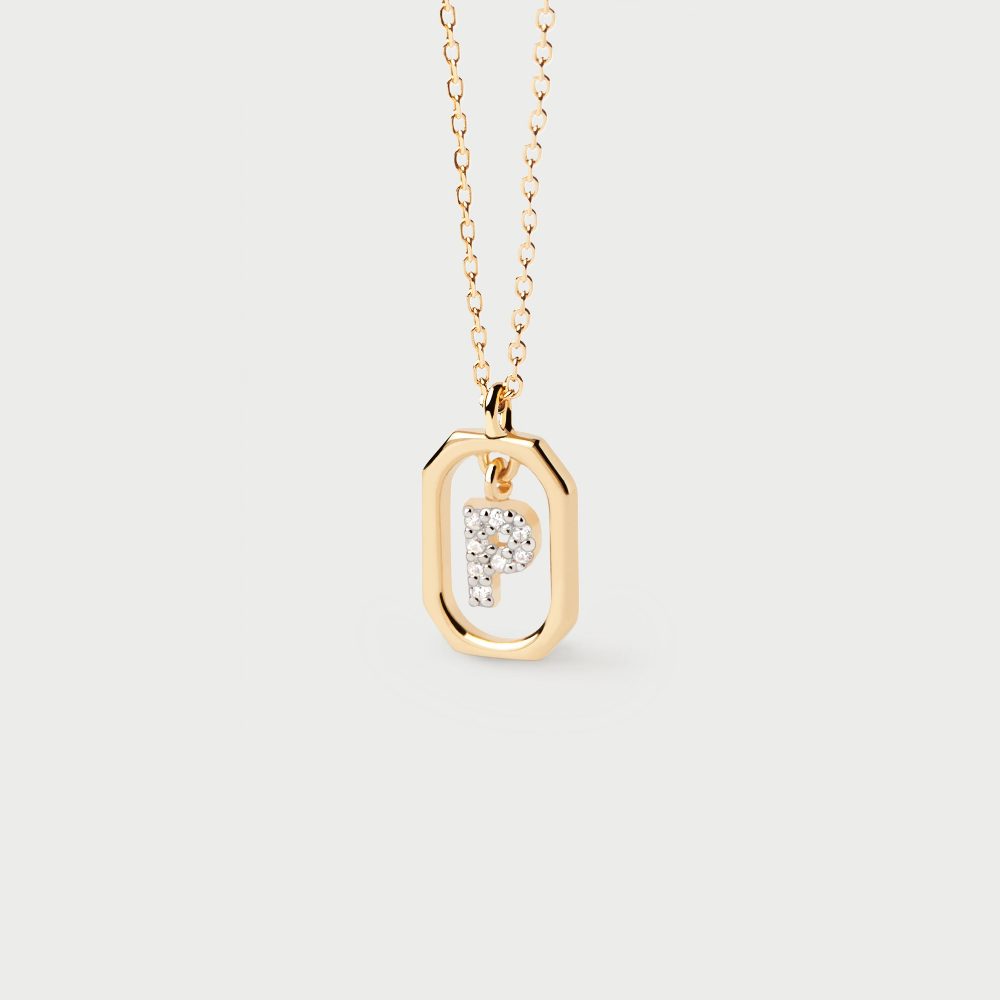 Collana con Lettera P Mini – PD Paola CO01-527