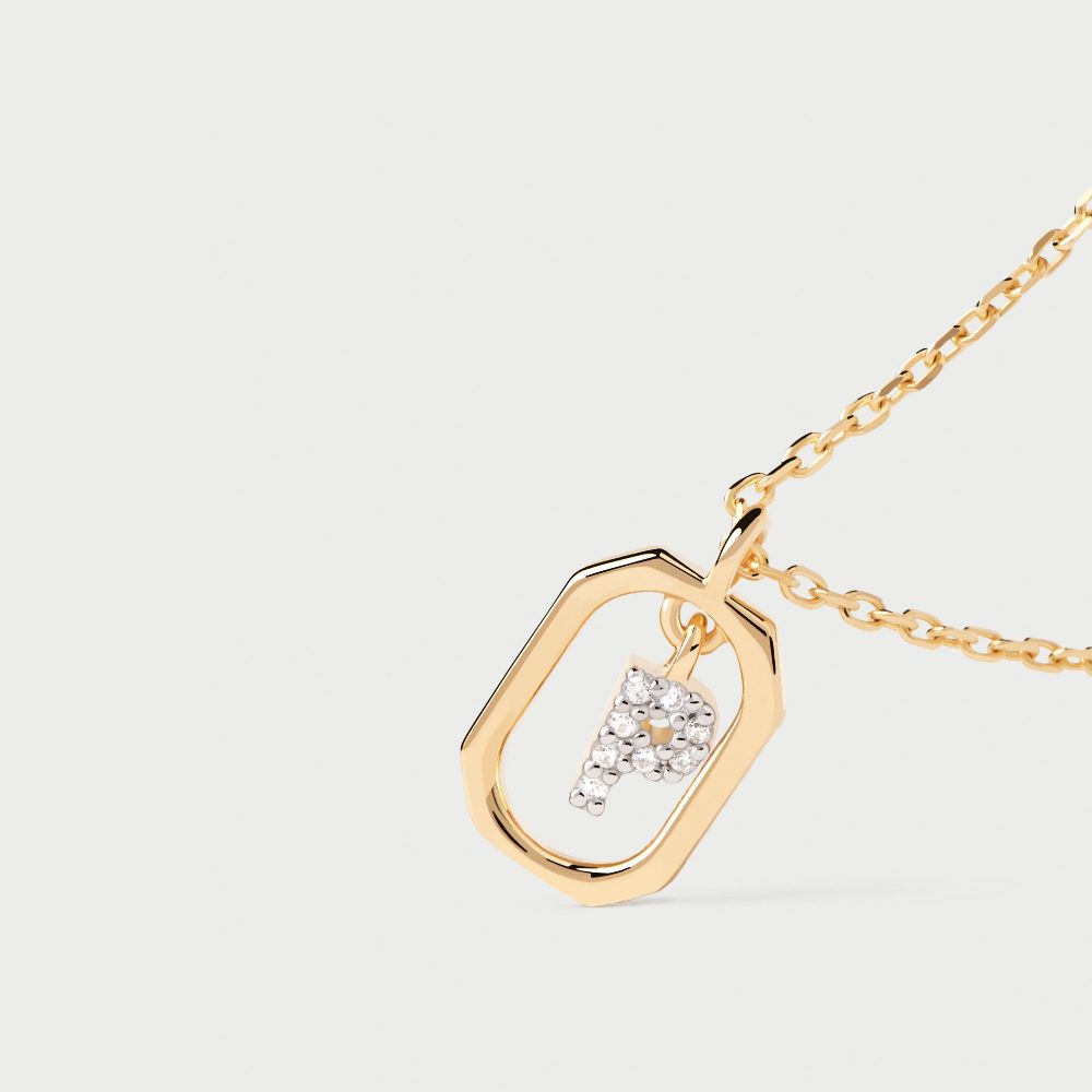 Collana con Lettera P Mini – PD Paola CO01-527