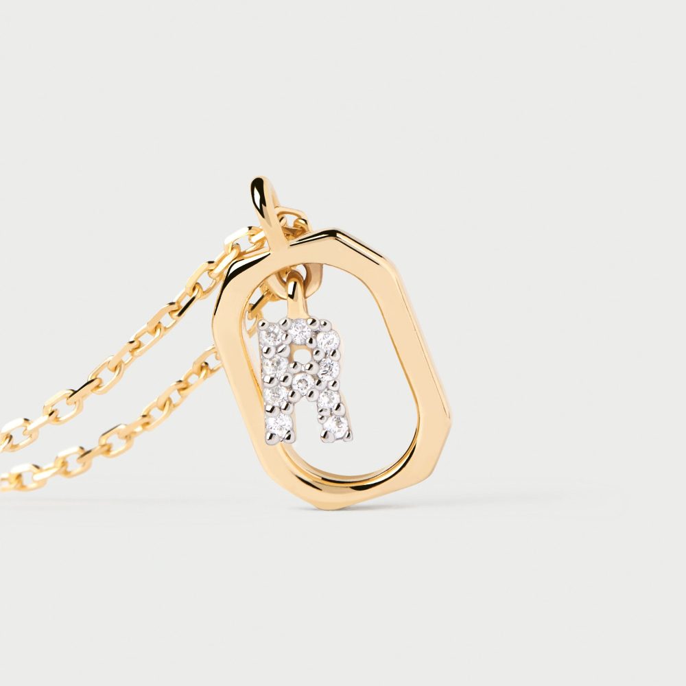 Collana con Lettera R Mini – PD Paola CO01-529