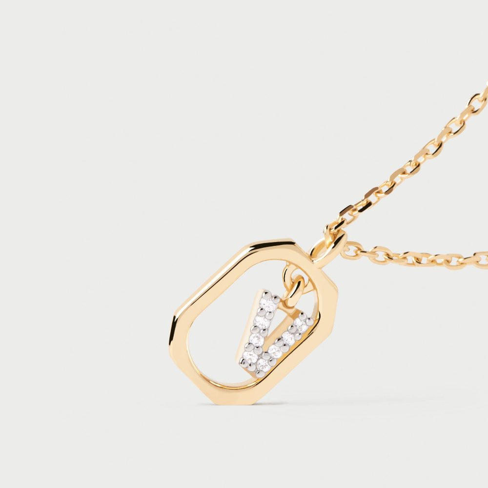 Collana con Lettera V Mini – PD Paola CO01-533