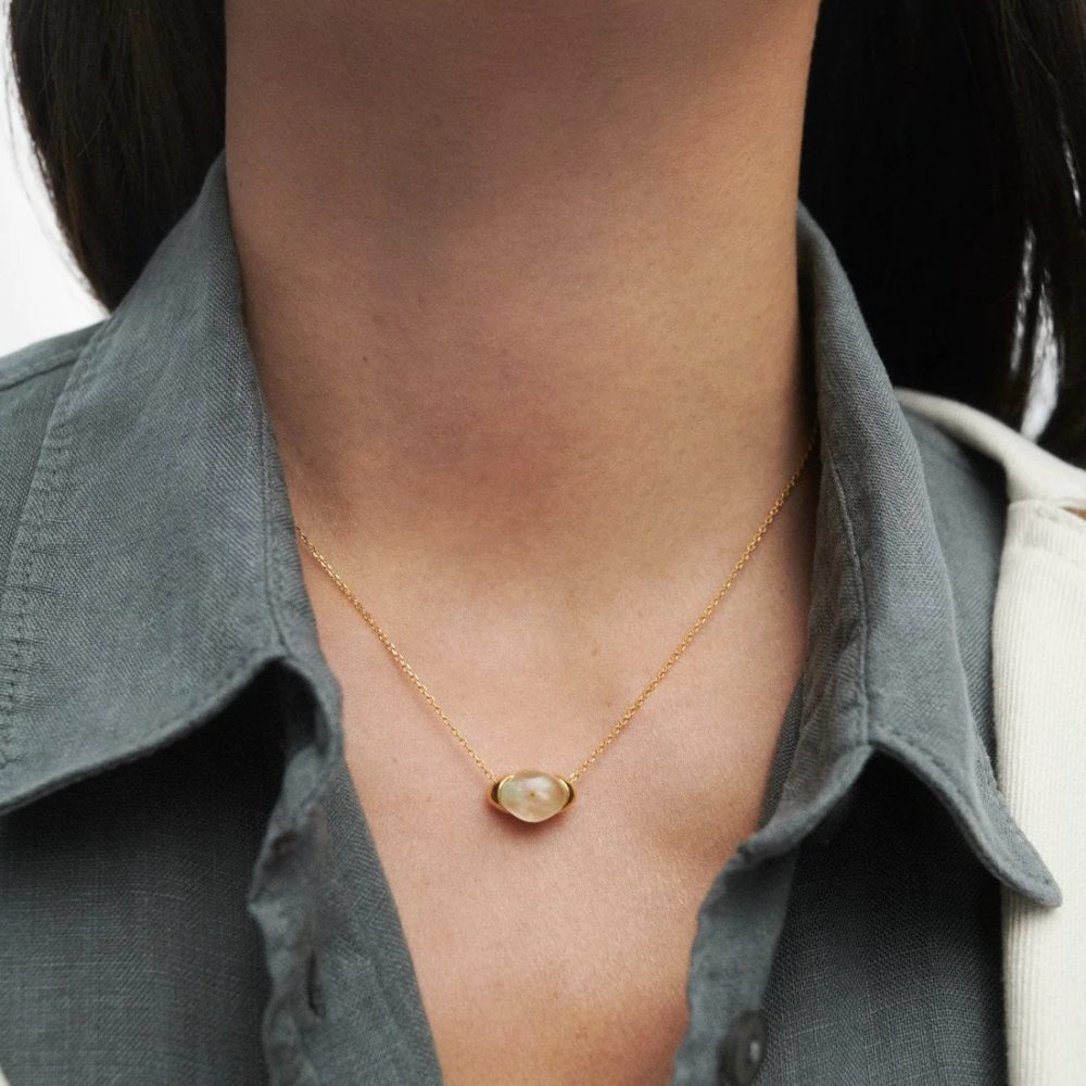 Collana Bay con Prehnite – PD Paola CO01-A22 indossato