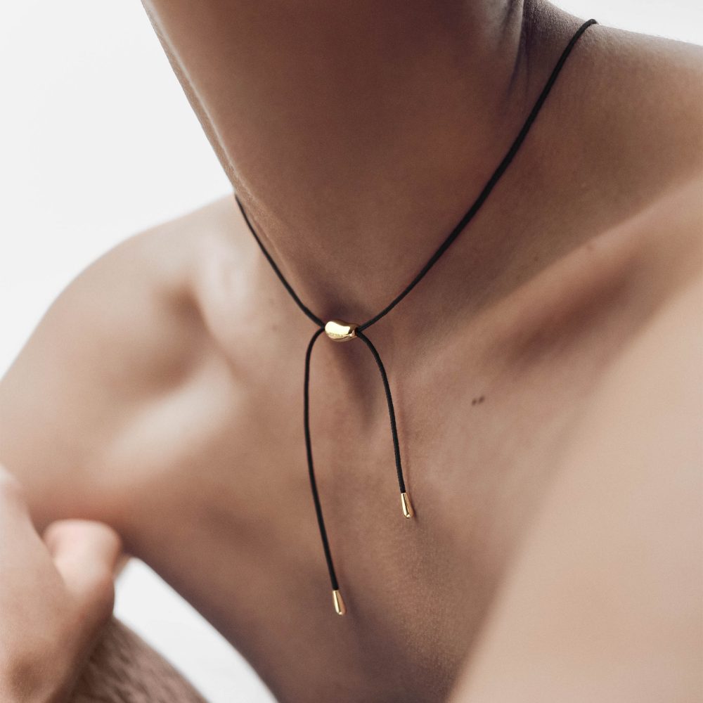 Collana Rodeo con Corda Nera – PD Paola CO01-A40 indossato